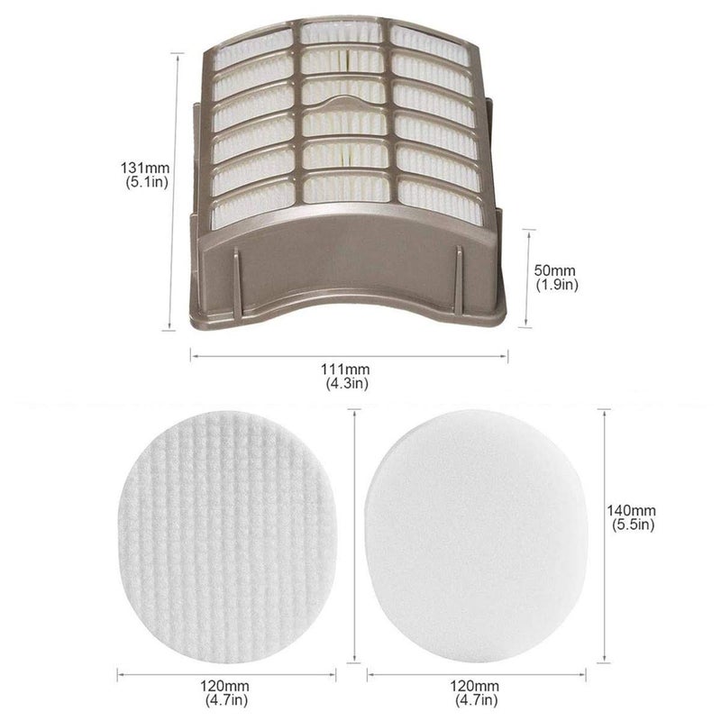 LL Home LLHome Replacement Vacuum Filter for Shark Navigator Professional Upright NV60, NV60 26, NV70, NV70 26, NV71, NV80, NV80 26, NVC80C, NV90,NV90 26, NV95, UV420 Vacuums. Part # XFF80 & XHF80 - Image 5